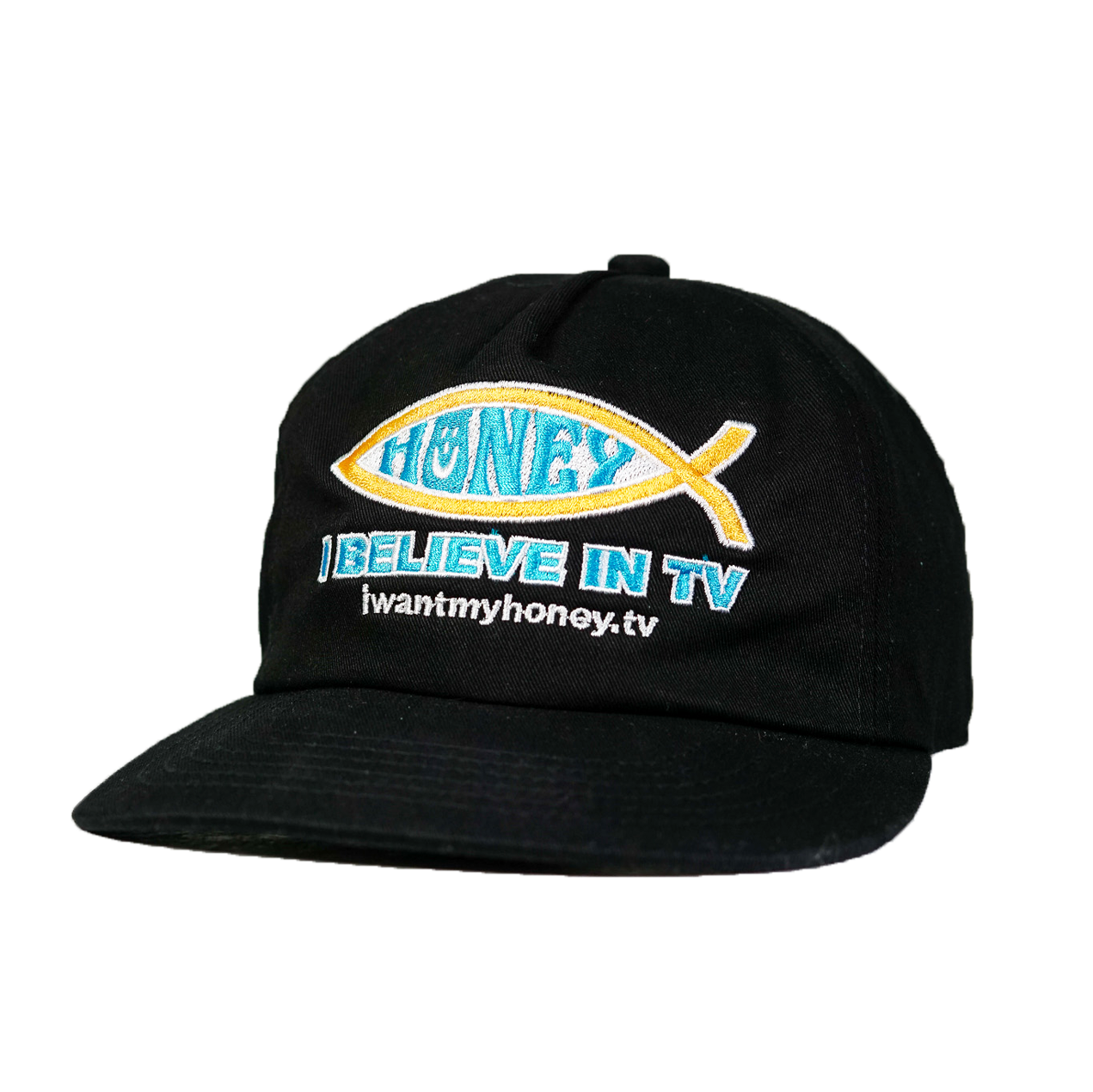 Jesus Fish, Fish Snapback Baseball Cap - Black - Available in all sizes | Funny Jesus Fishing Shirt Trout Salmon Fly Fishing