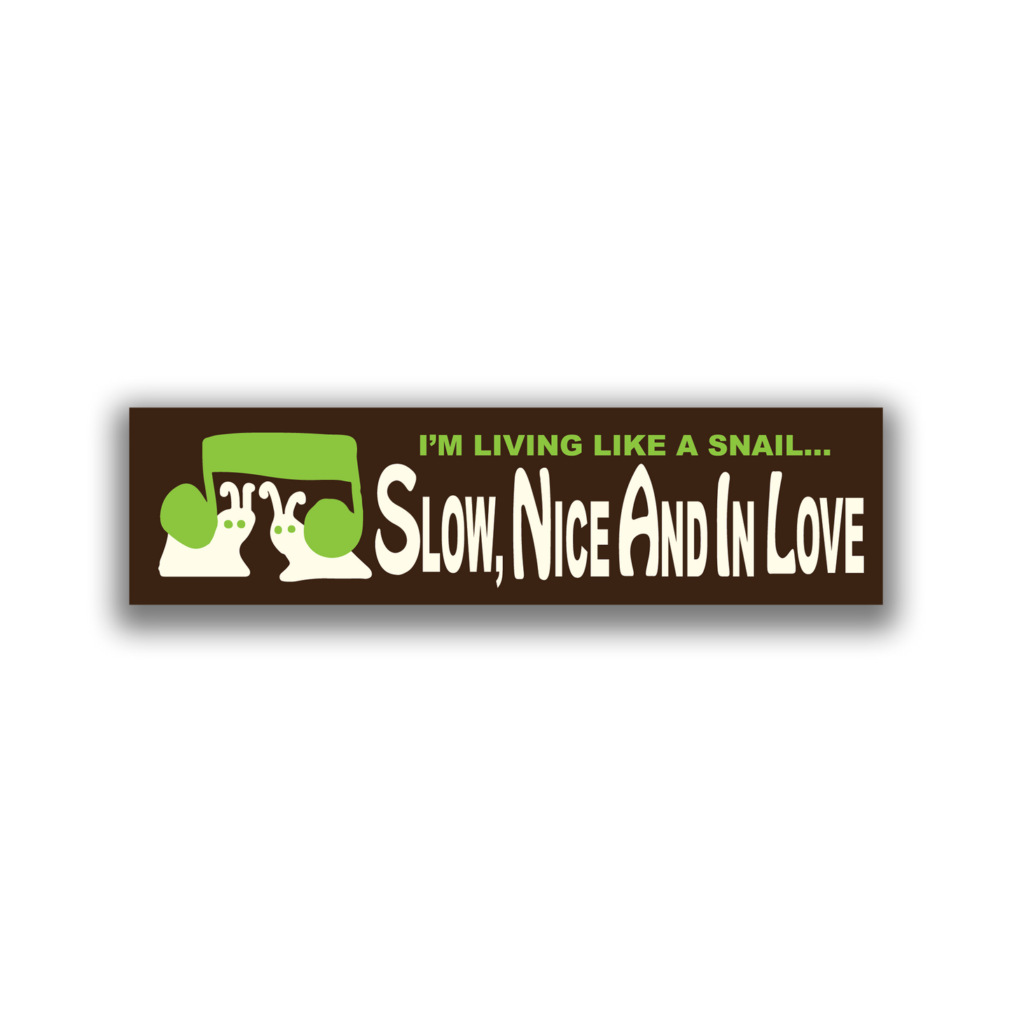 SLOW AND NICE BUMPER STICKER